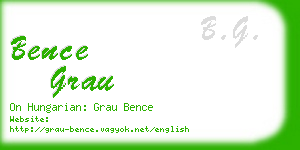 bence grau business card